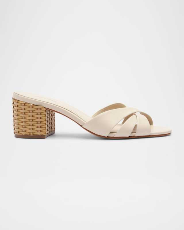 Keefa Woven-Heel Slide Sandals